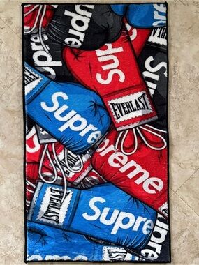 Boxing Gloves Tufted Rug 32x18 Plush Streetwear Room Decor